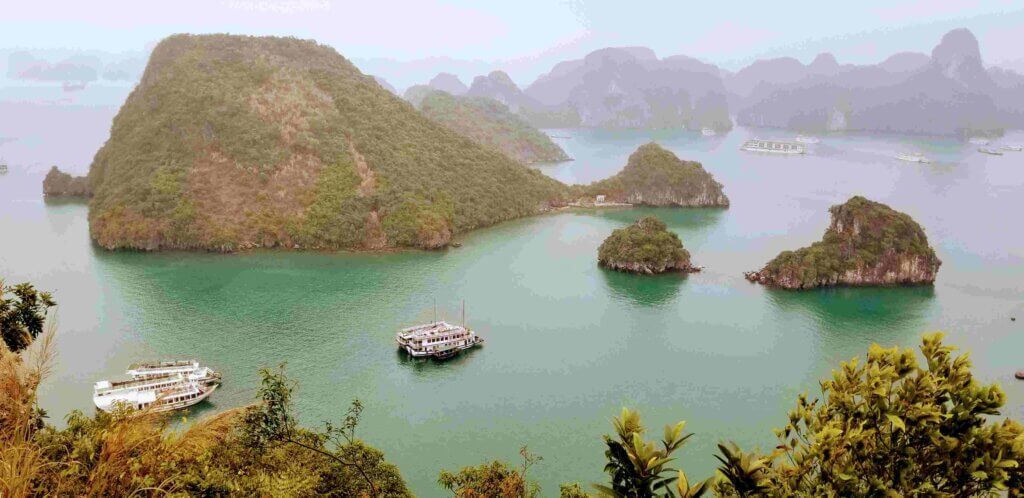 Our cruise ship on Halong Bay Vietnam
