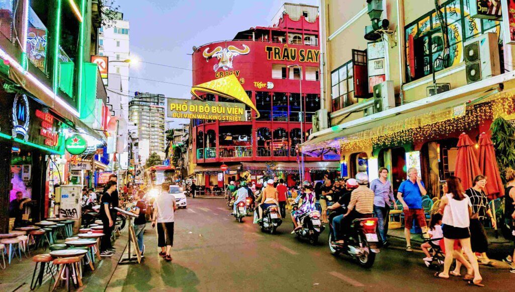 Walking street Saigon