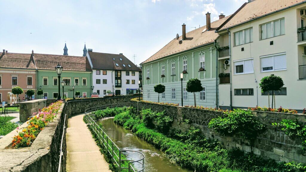 Eger old town by the river