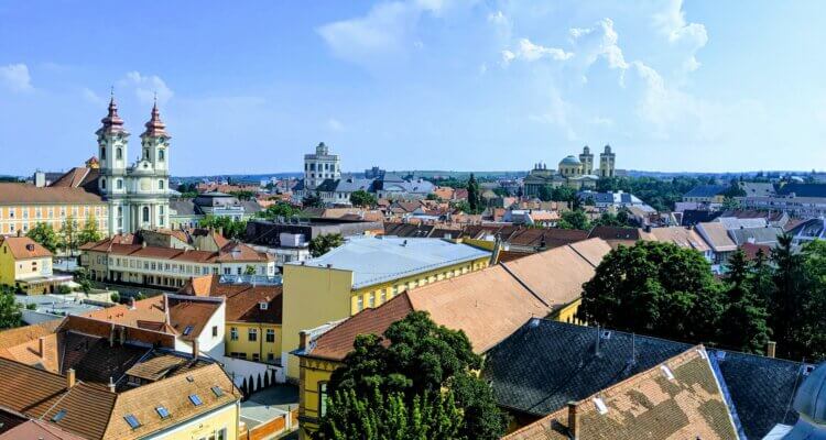 Old town Eger - a view from the castle. Surely this answers the question "is Eger worth a visit?"
