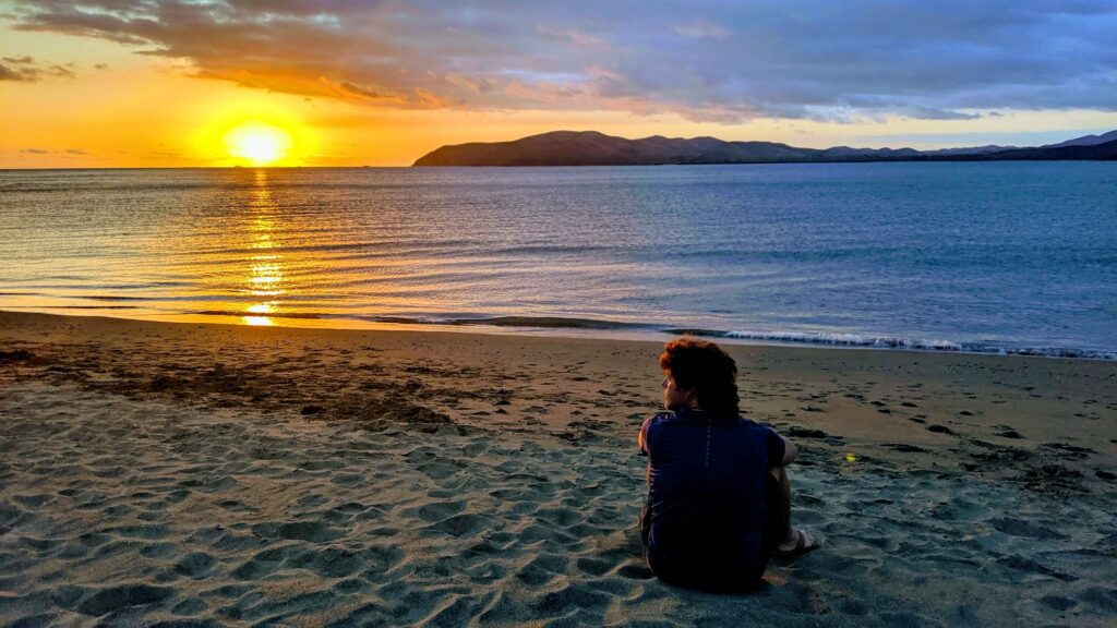 Sunset over New Caledonia