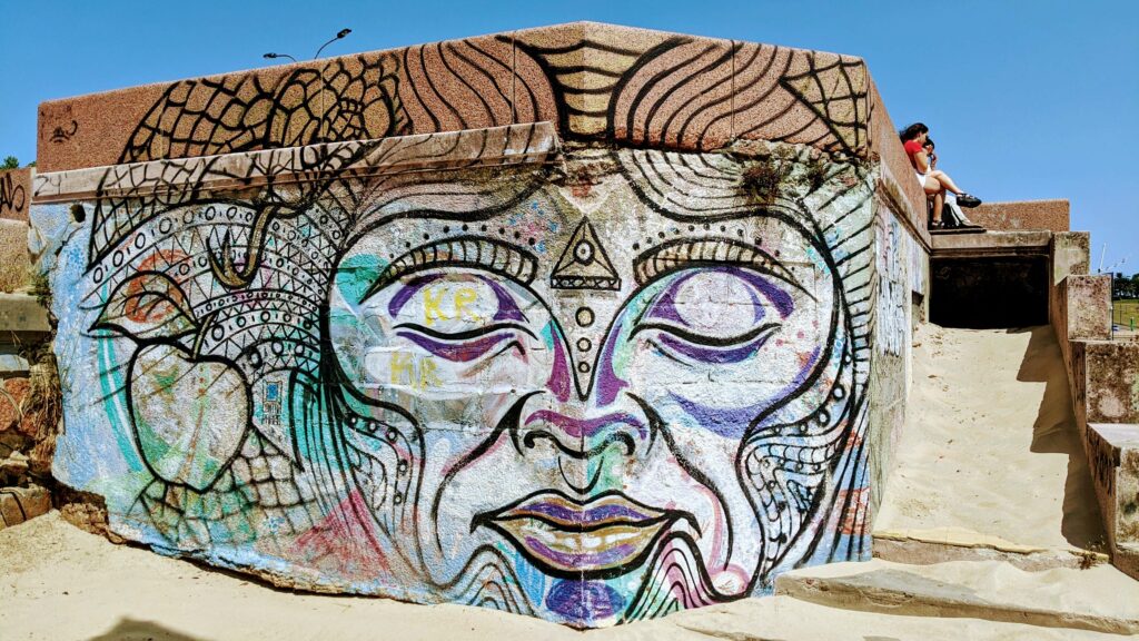 Street Art on the Beach in Montevideo