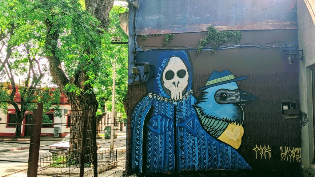 Montevideo Street Art Pocitas Skeleton