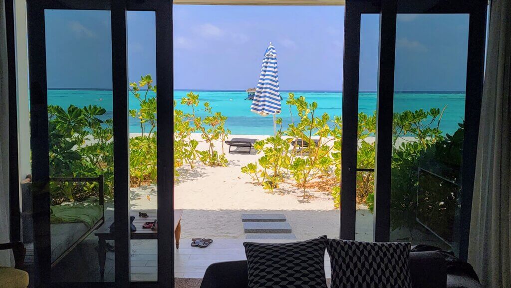 View from Garden Villa Le Meridien Maldives