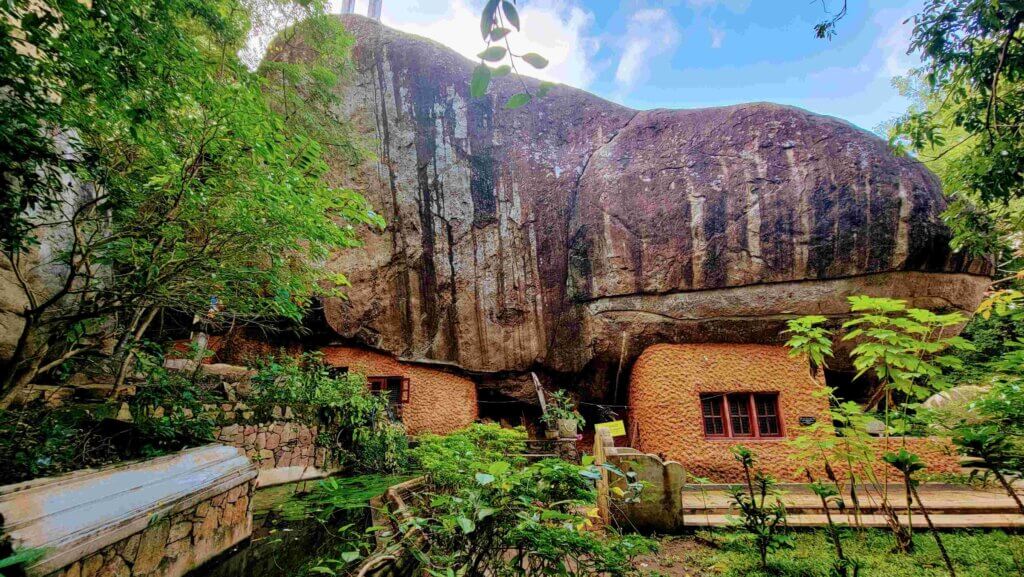 Hobbit homes in the Ritigala Monastery Sri Lanka
