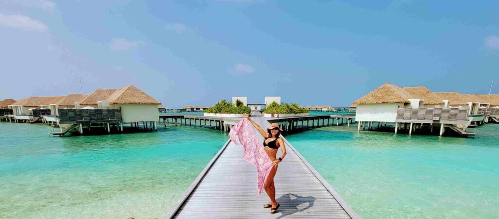 Over the water bungalows Radison Blu Resort Maldives