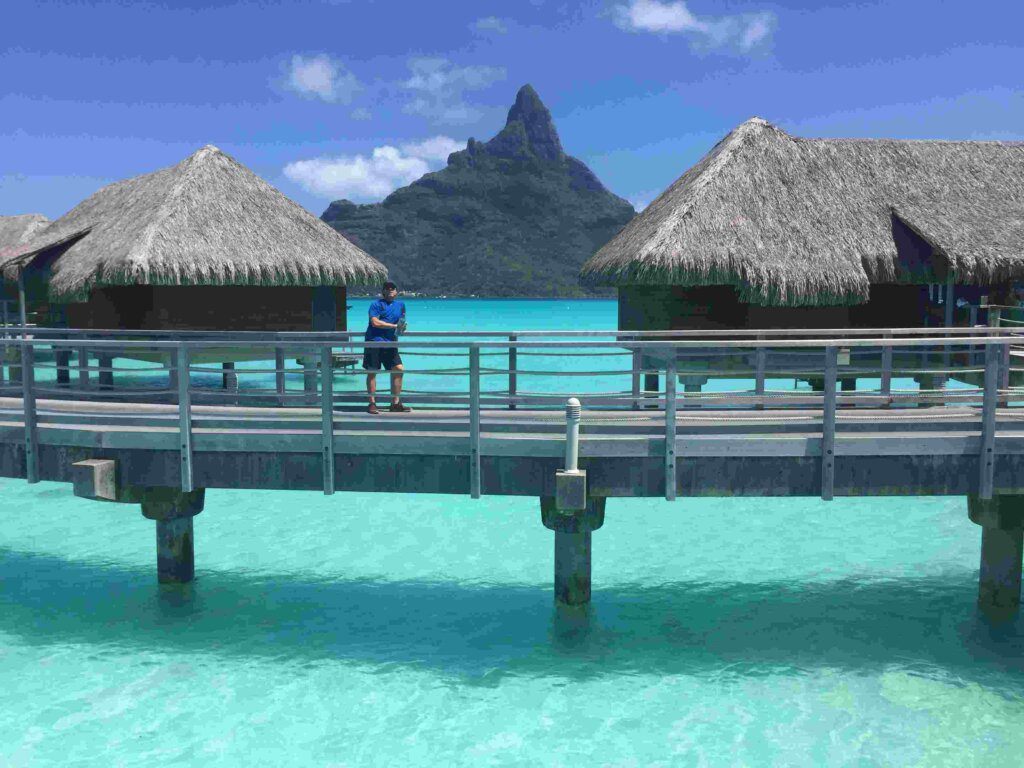 Over the water bungalows at the Intercontinental BB