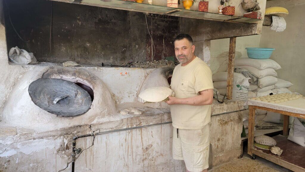 Amazing bread of Baghdad Iraq