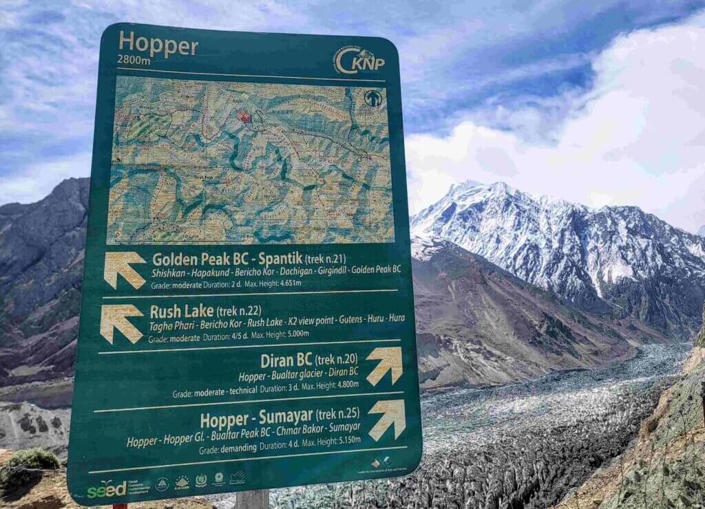 Hopper Glacier Pakistan trekking