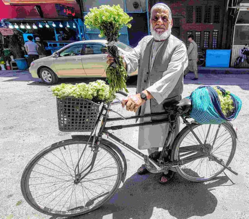 Flower vendor Afghanistan