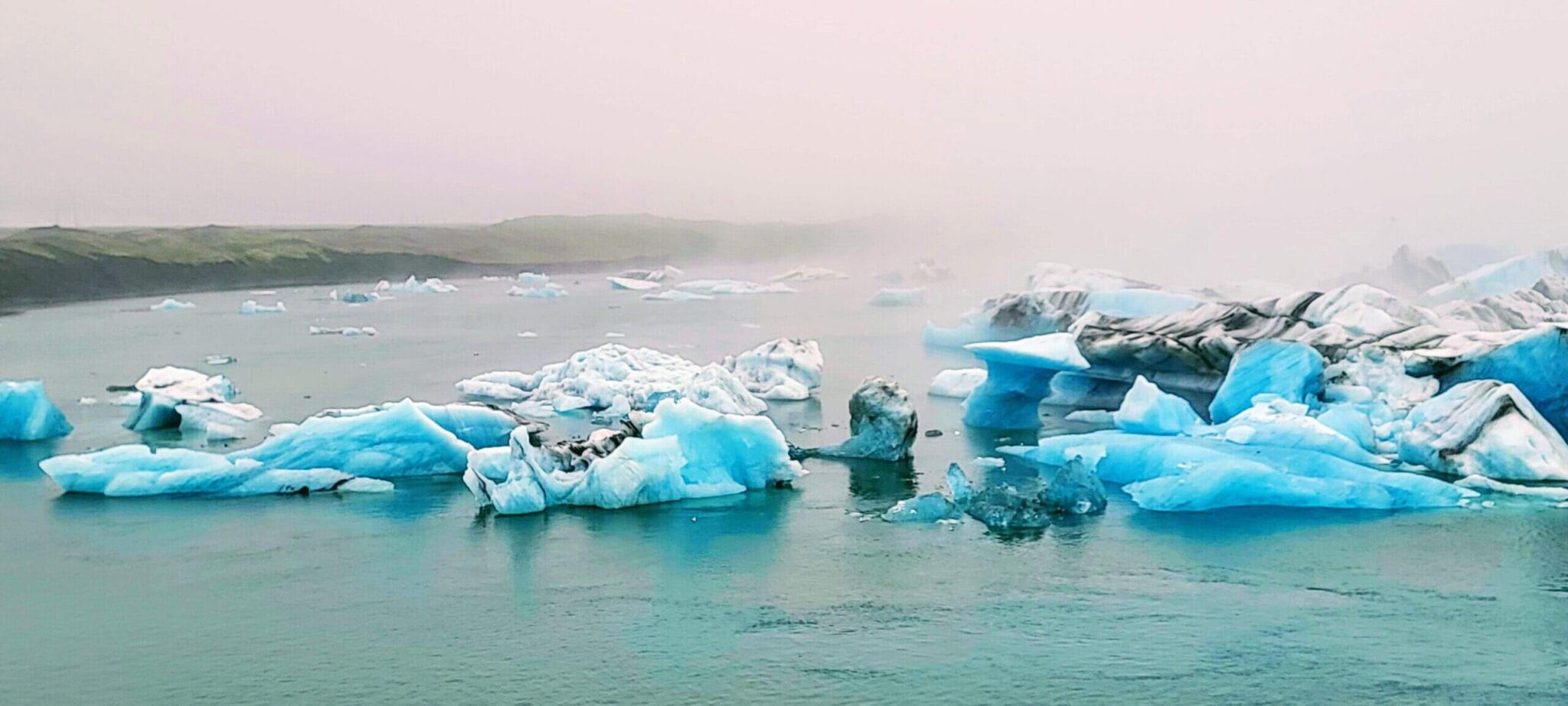 Ecofriendly travel melting glaciers in Iceland