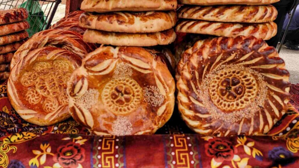 Bread Tashkent Bukhara Khiva train travel