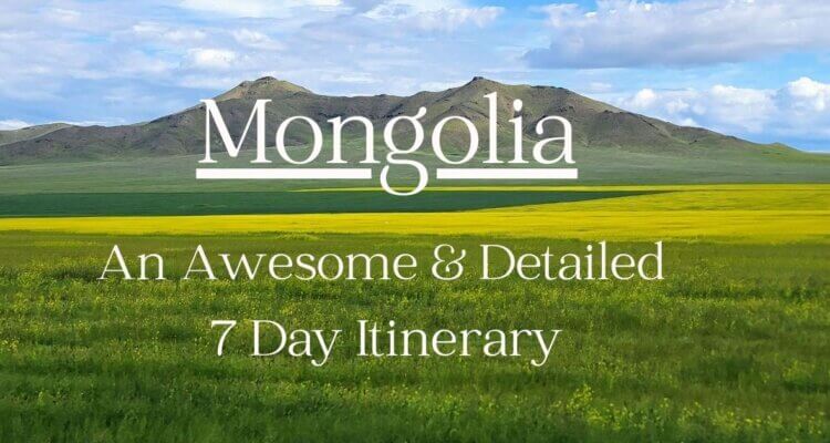 Mongolia Itinerary to Kharkhorin , Mini Gobi and Hustai National Park