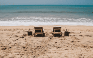 Beach in front of best beaches in Senegal