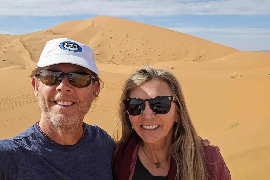 camping in the Sahara desert