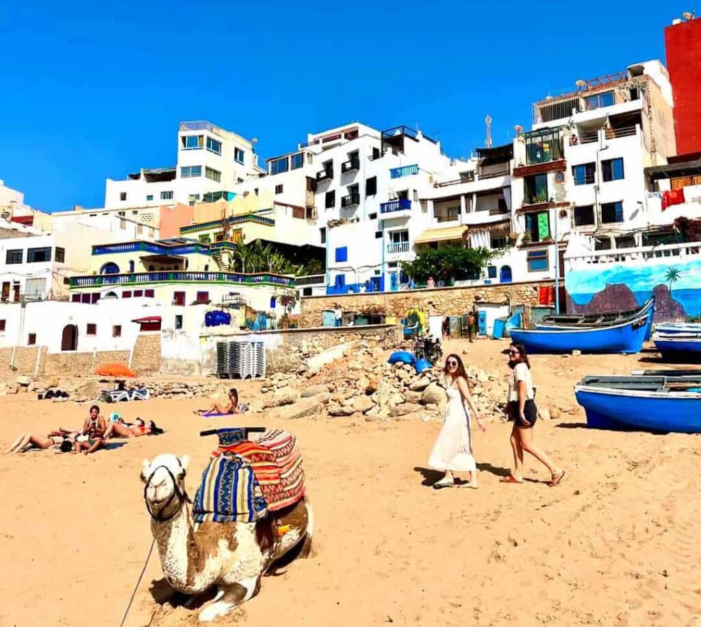 surfing in Taghazout